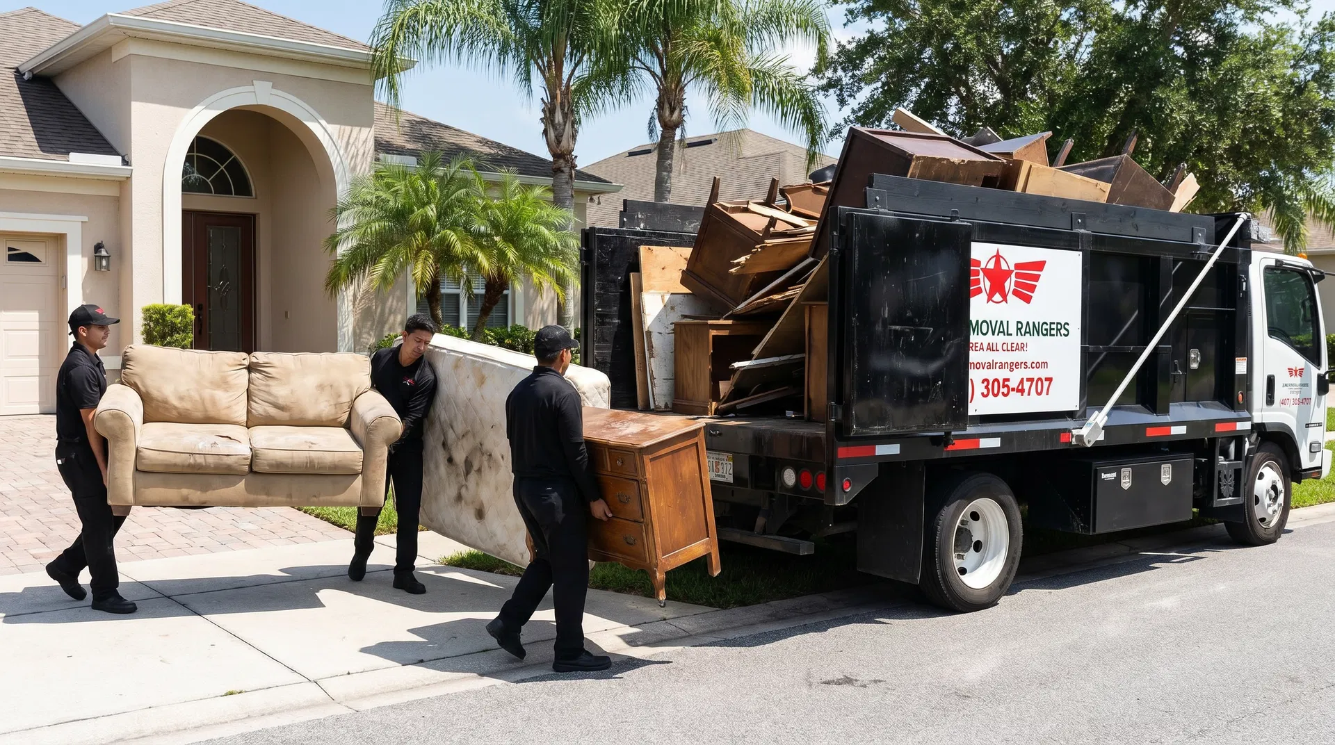 Remoción de Muebles en Orlando: Recogida de Sofás, Colchones y Electrodomésticos Viejos